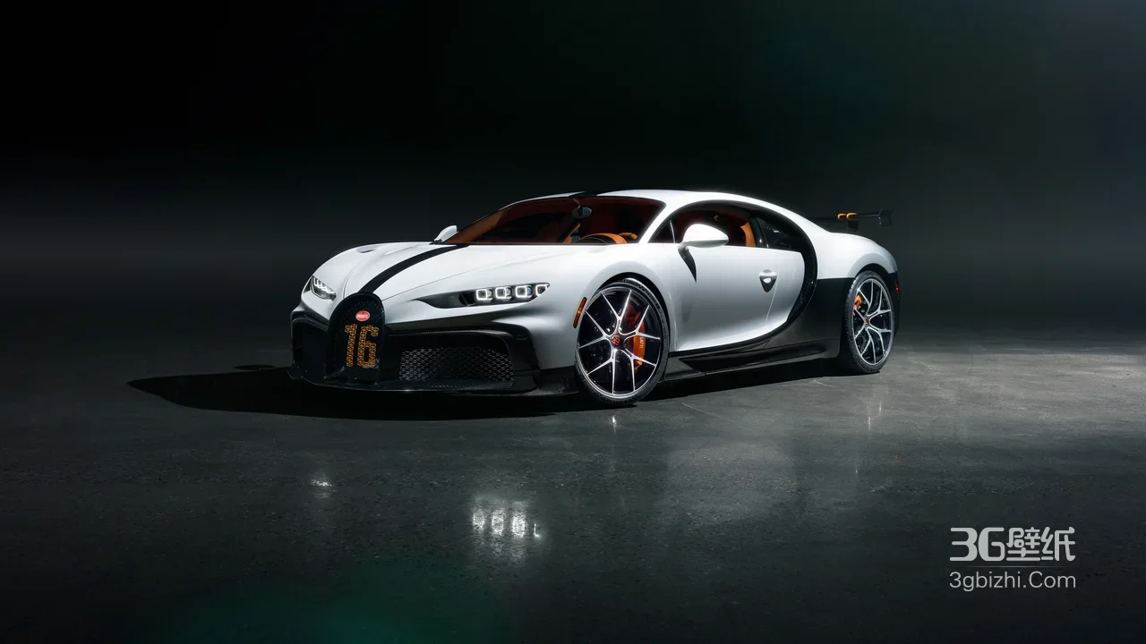 布加迪Chiron·16号涂装 暗黑质感超跑电脑壁纸1