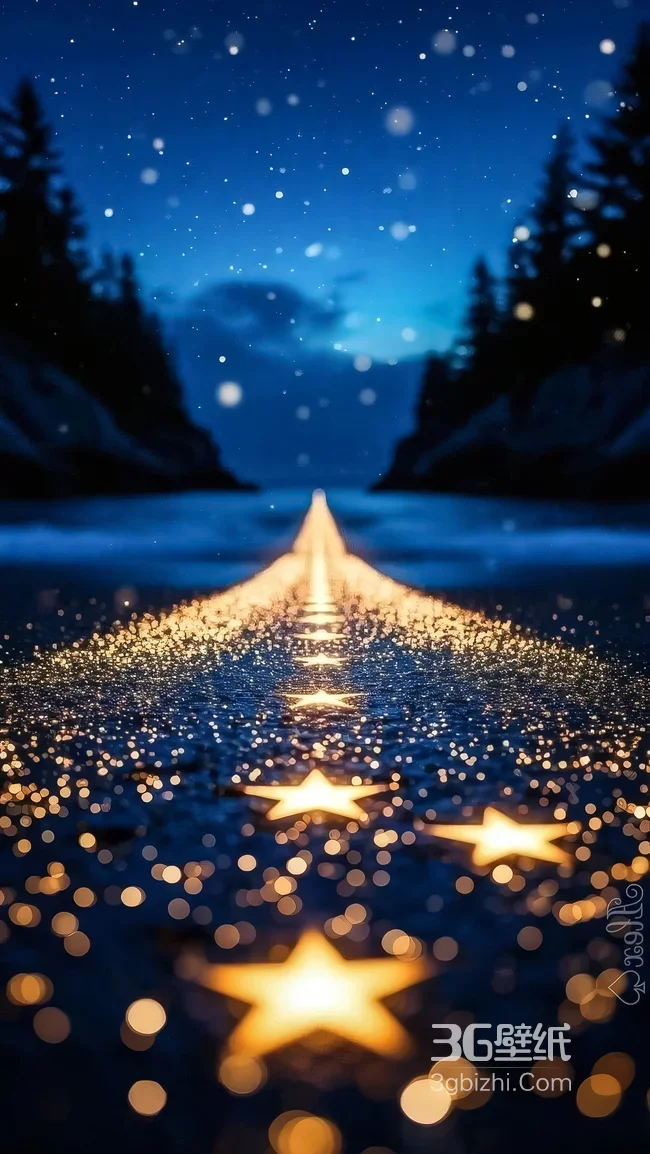 海边星光之路·梦幻唯美风 治愈系手机壁纸1