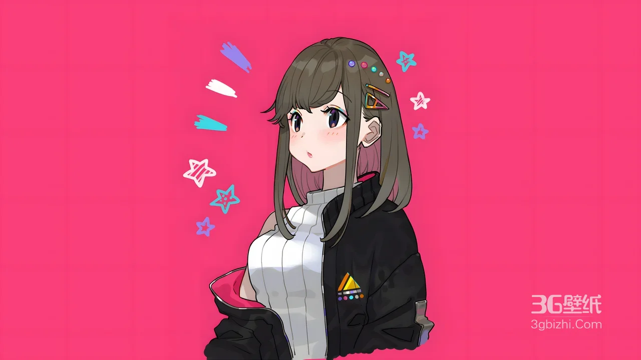 二次元潮流女孩·时尚穿搭 高人气电脑壁纸1