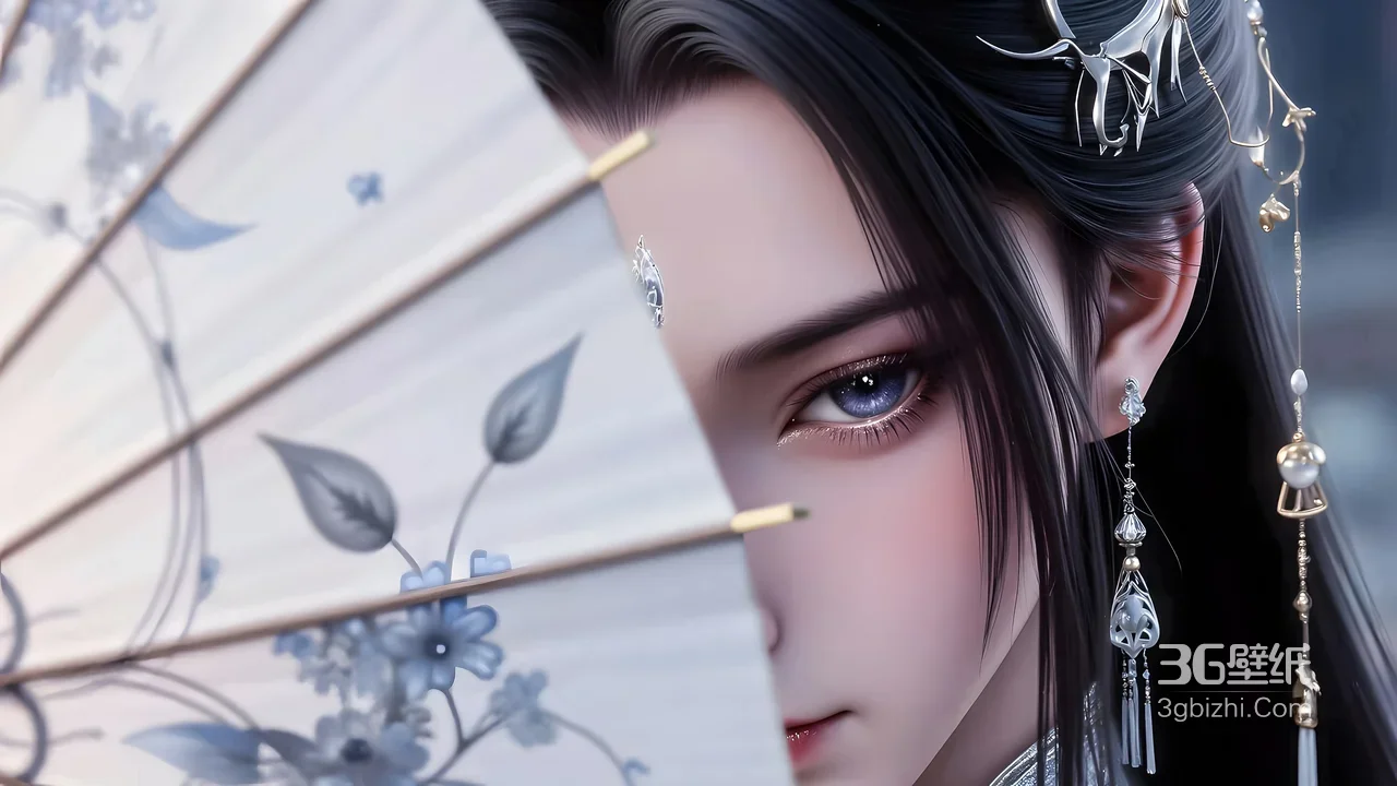 诛仙人物陆雪琪·油纸伞遮面 国风唯美游戏角色电脑壁纸1