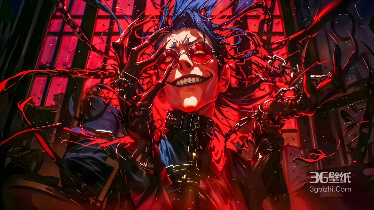 暗黑机械风神秘帅哥·锁链血色特效 超酷电脑壁纸1