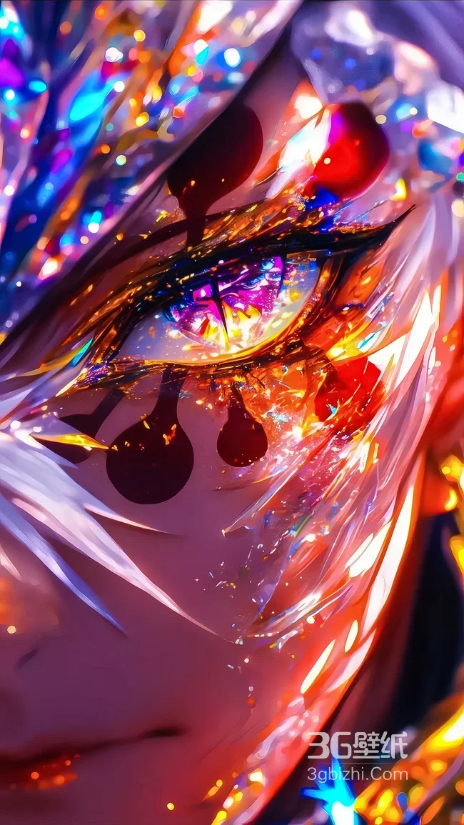 童磨·琉璃炫彩眼 二次元鬼灭同人超燃壁纸1