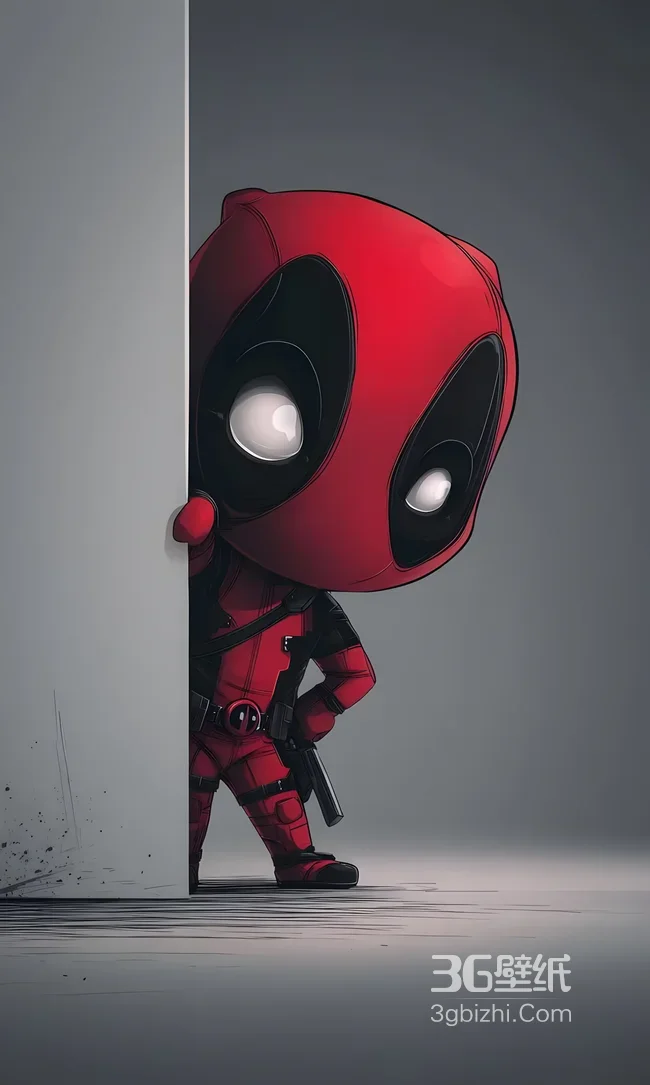 死侍·Q版卡通形象 漫威影视萌系风格手机壁纸1