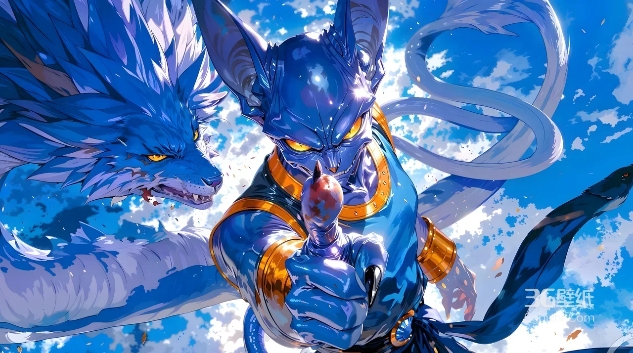 比鲁斯·破坏神威慑 二次元动漫 龙珠电脑壁纸精选1