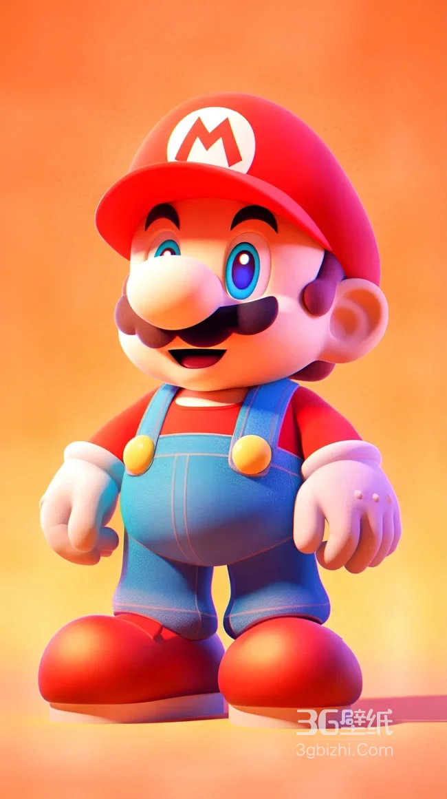 马里奥·3D卡通 超级马里奥超萌游戏角色壁纸1