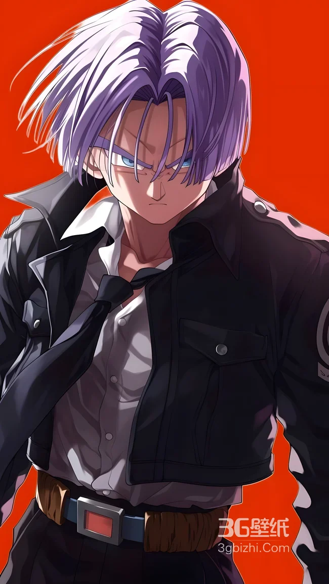 特兰克斯·冷峻制服风 二次元龙珠动漫壁纸（高热度手机壁纸）1