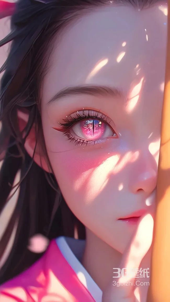 二次元美少女·粉色眼眸 国风唯美动漫壁纸 治愈系屏保1