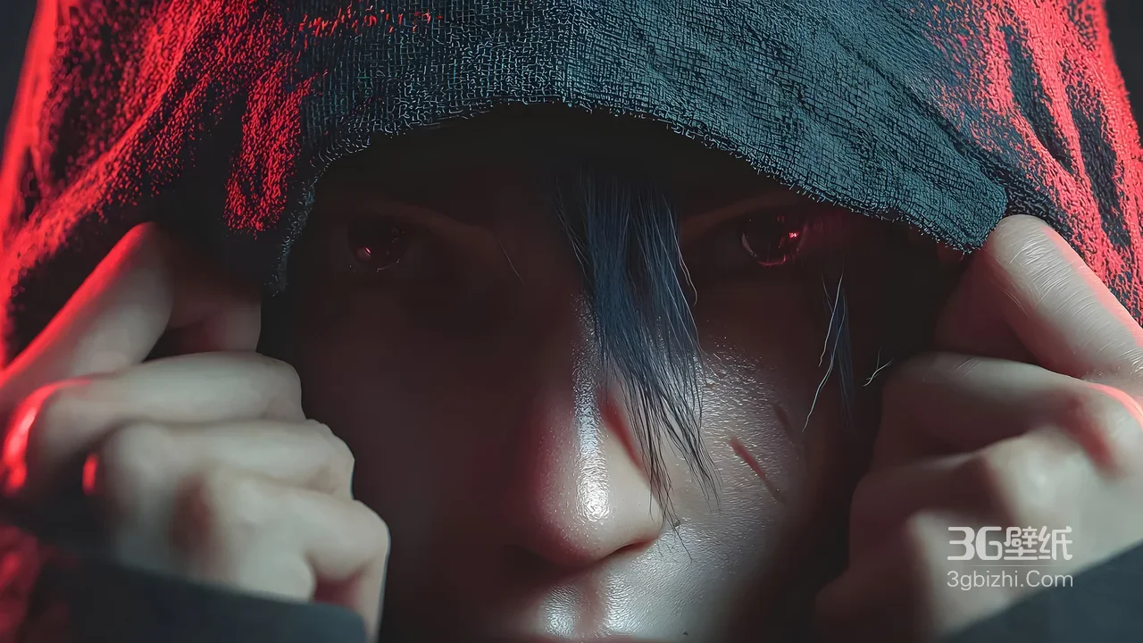 带帽红眼帅哥·暗黑写实风 高人气电脑壁纸推荐1