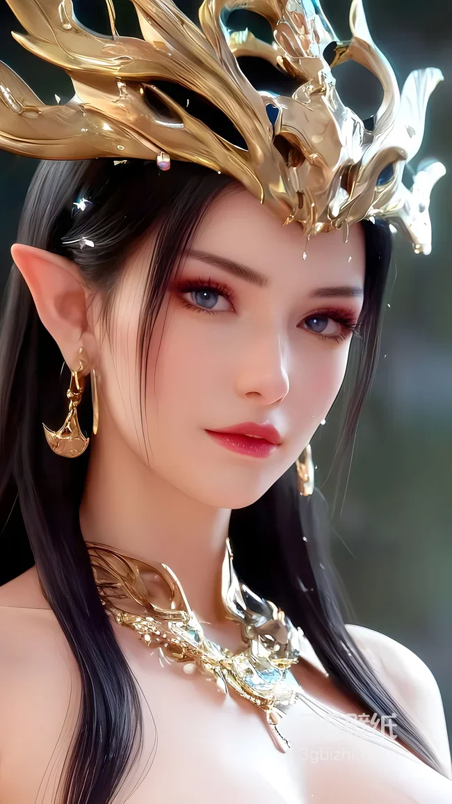 斗破苍穹女主·美杜莎·金色龙纹冠饰 华丽奇幻风角色 古风壁纸热款1