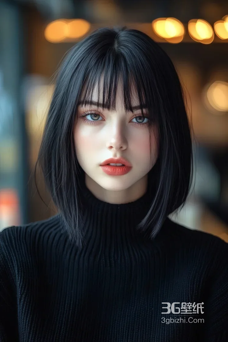 银发短发精致女性短发造型参考·写实唯美风·艺术写真图片大全5