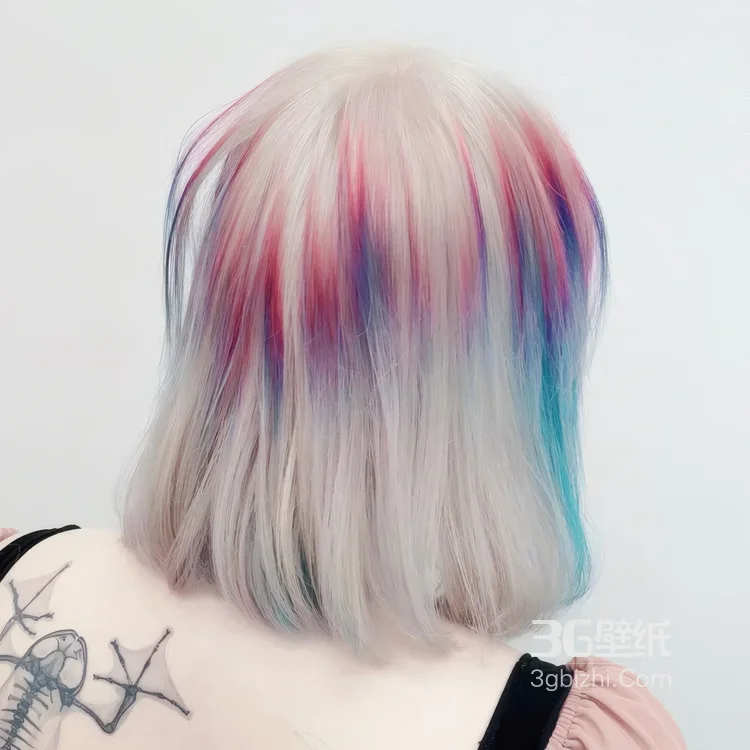 银发短发精致女性短发造型参考·写实唯美风·艺术写真图片大全4