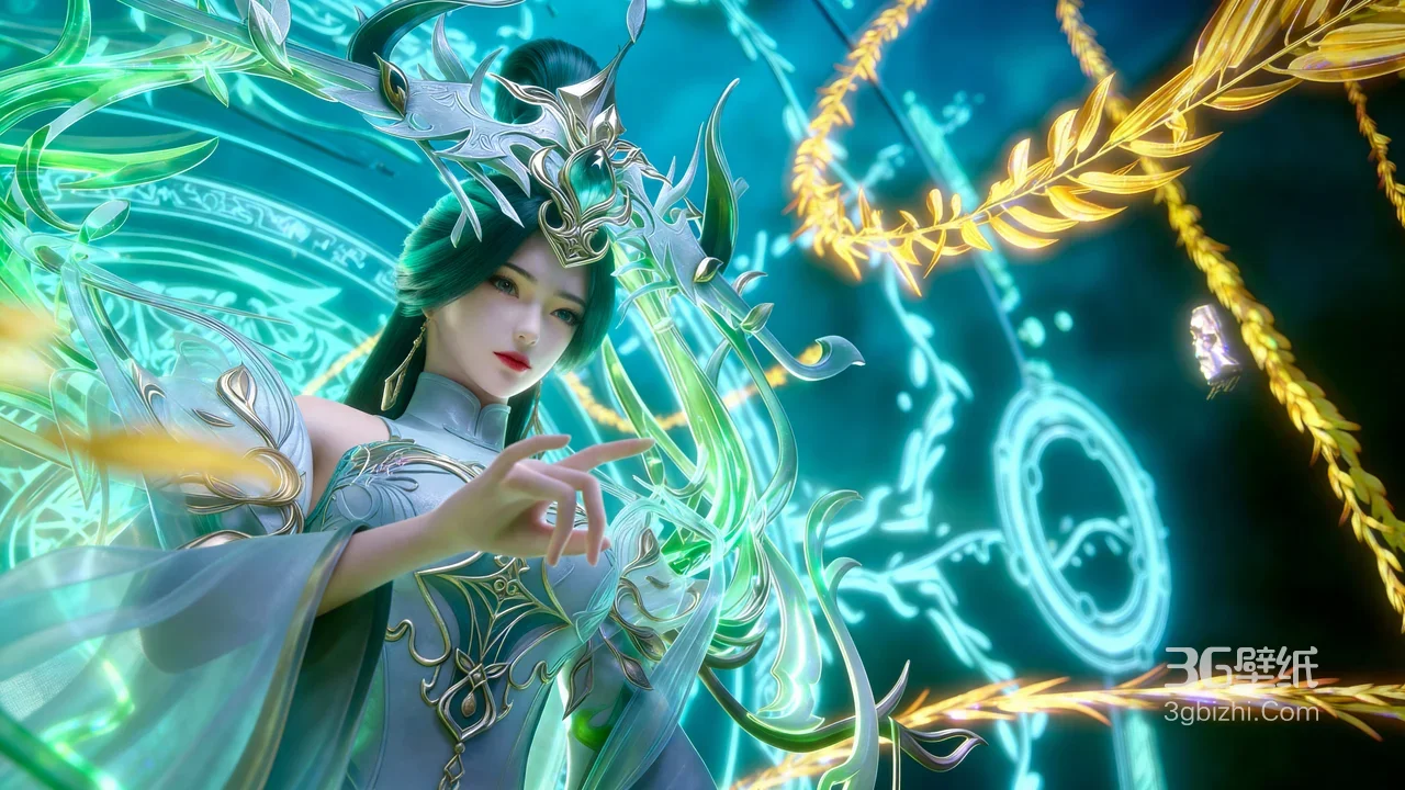 柳神·仙枝流转 国漫风宽屏电脑壁纸（仙侠感拉满）1