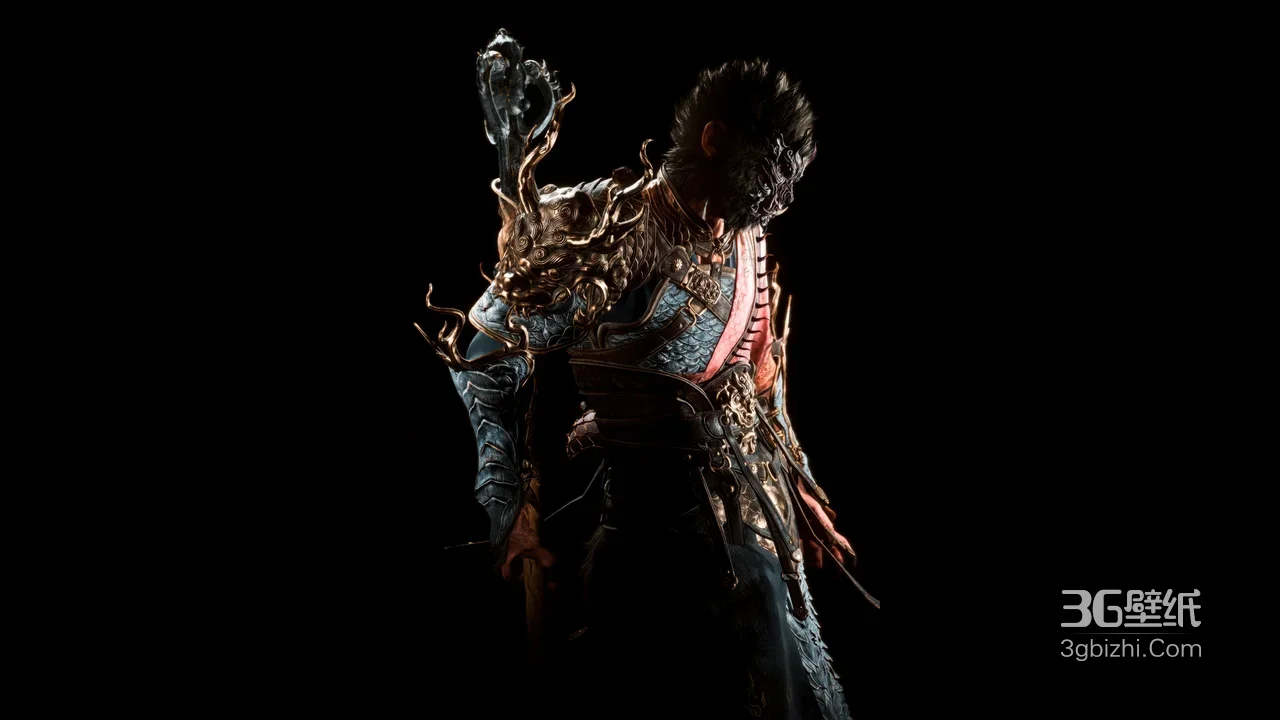 黑神话悟空·战甲猴王 国风暗黑写实 游戏《黑神话：悟空》高质感角色壁纸1