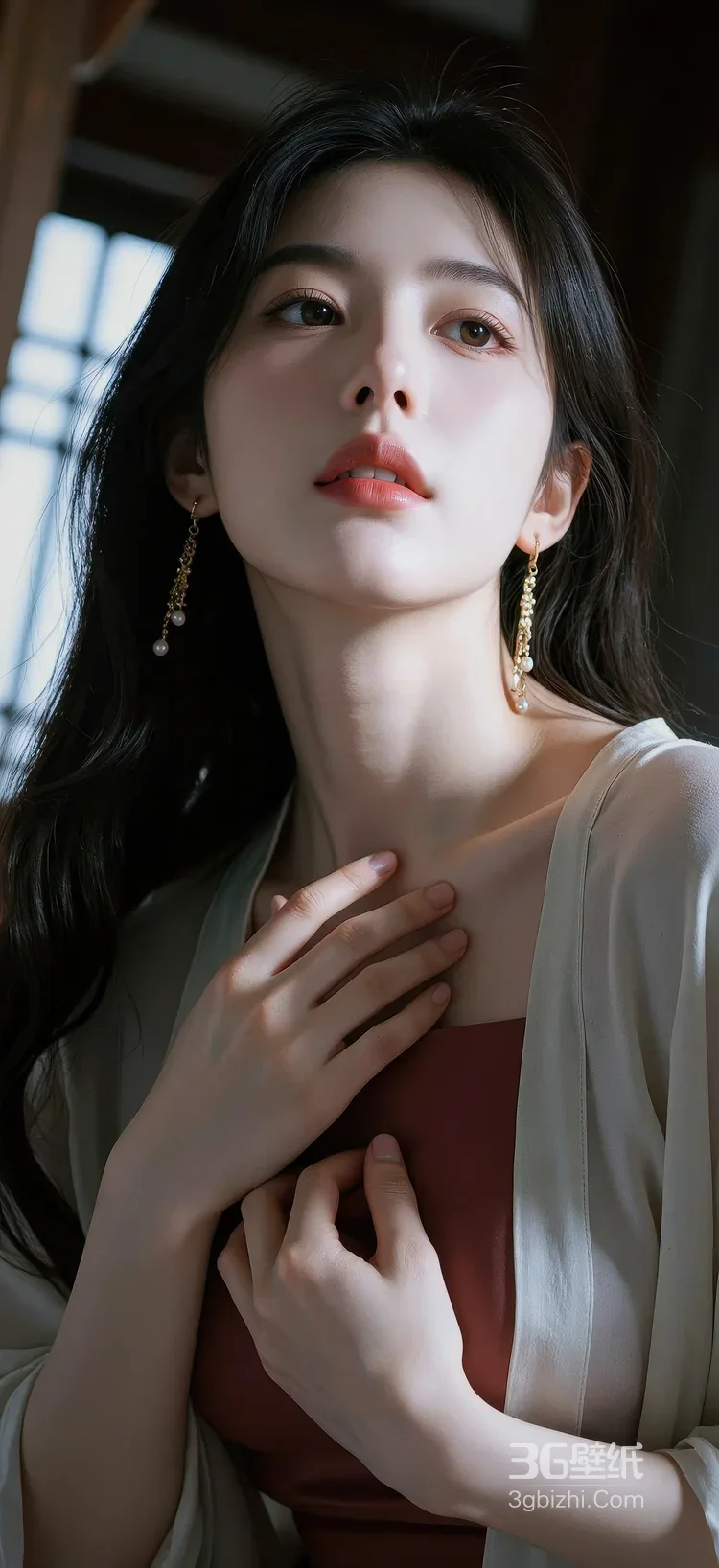 国风唯美气质女生·长发纱衣温婉 高热度女生写真范本1