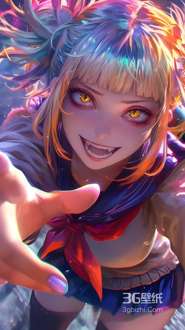 渡我被身子·邪魅笑容 炫彩写实风 我的英雄学院 动漫壁纸1