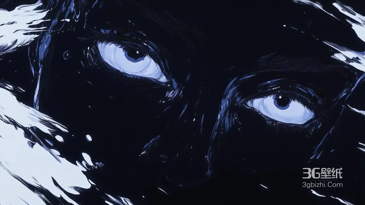 神秘暗黑角色双眼·暗黑动漫风 宽屏车机壁纸1