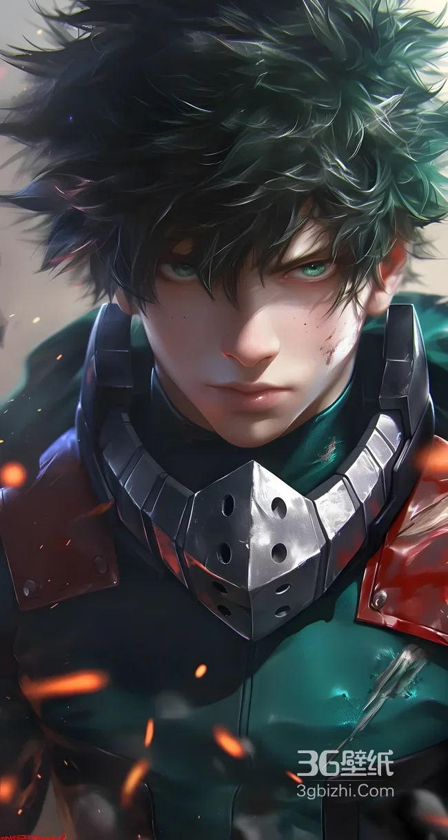 绿谷出久·战斗伤痕 写实风我的英雄学院动漫壁纸 热血系1