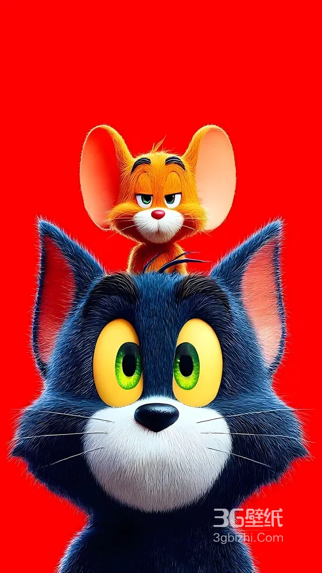 汤姆&杰瑞·3D写实风《猫和老鼠》经典搭档 高人气动画壁纸1