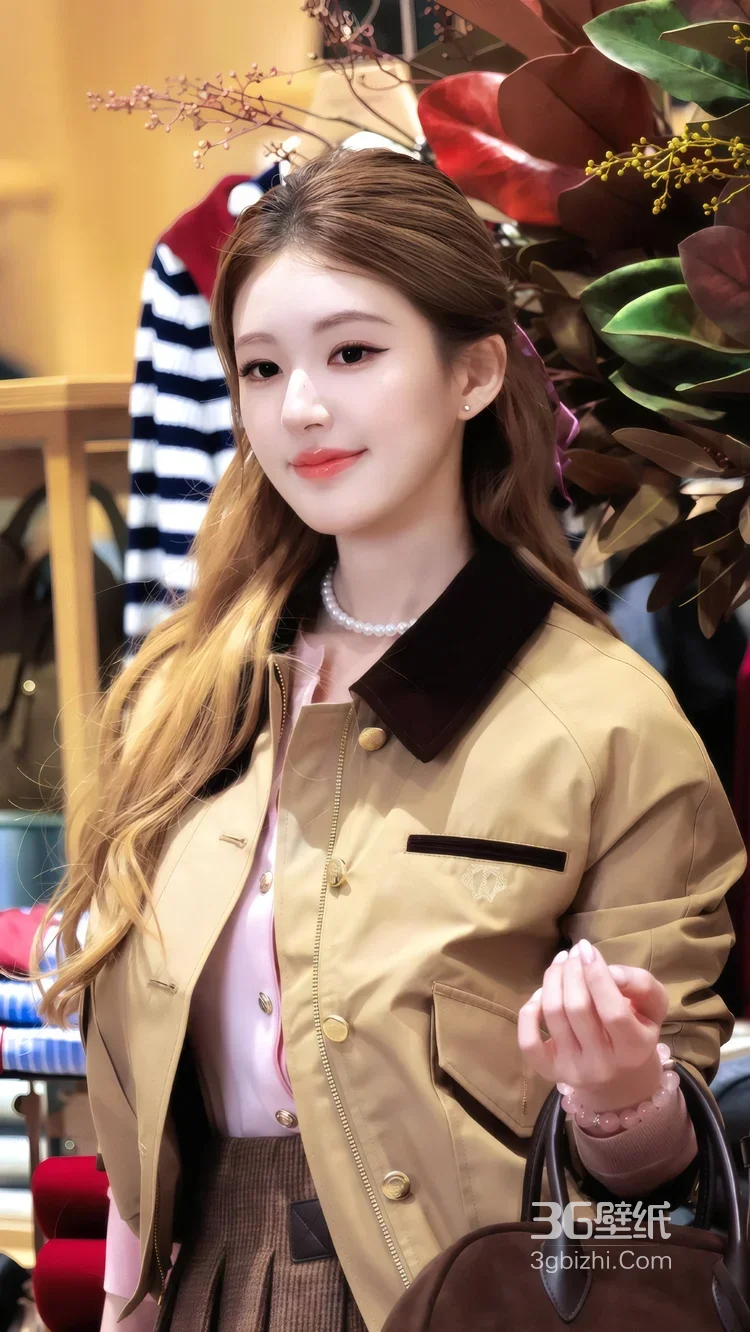 赵露思·时尚优雅风 卡其外套穿搭 明星活动高清图2