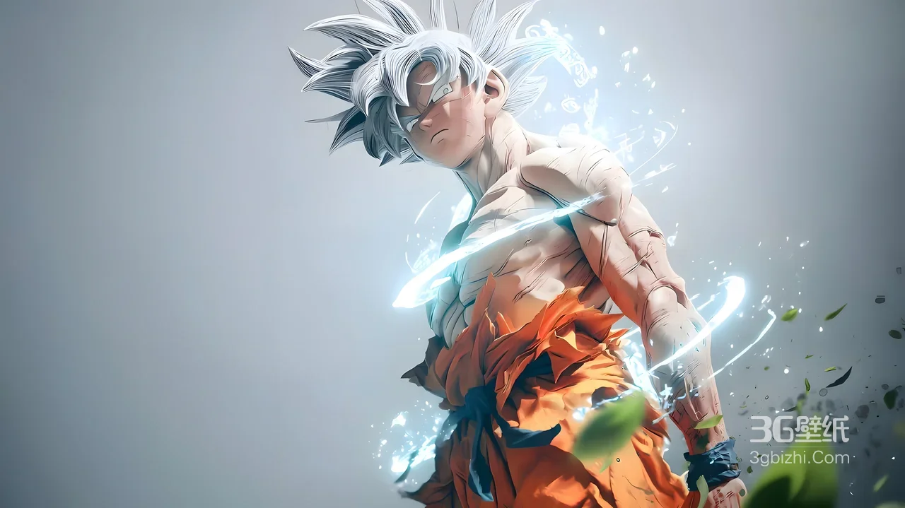 孙悟空·自在极意功 写实风《龙珠》电脑壁纸 能量环绕1