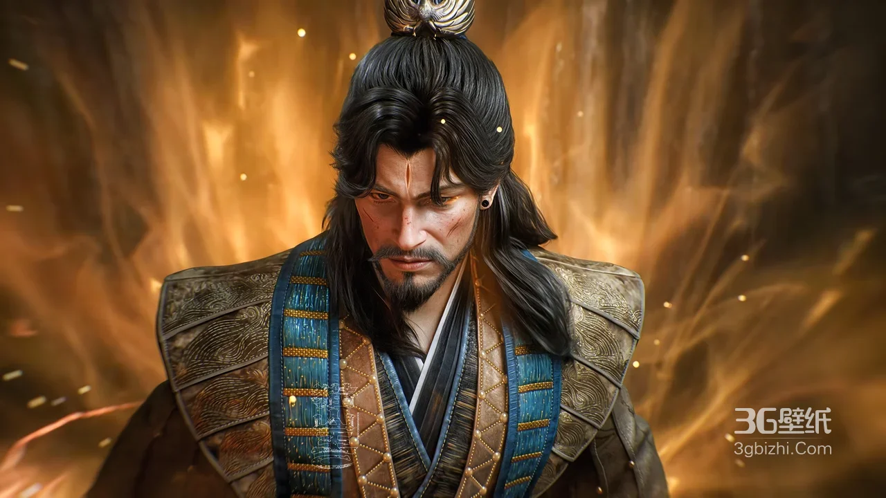 南陇侯·金色灵焰 国风玄幻国漫电脑壁纸（高热度）1