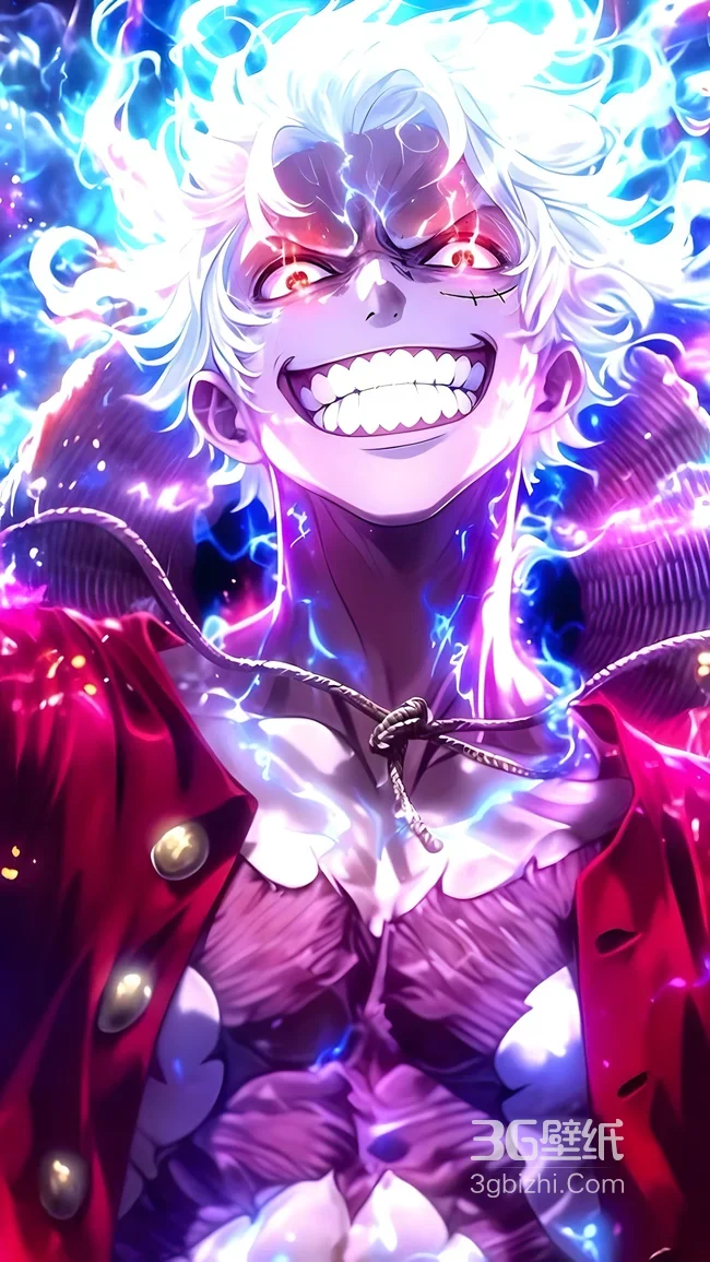蒙奇·D·路飞·五档尼卡·炫酷电光 海贼王动漫壁纸1