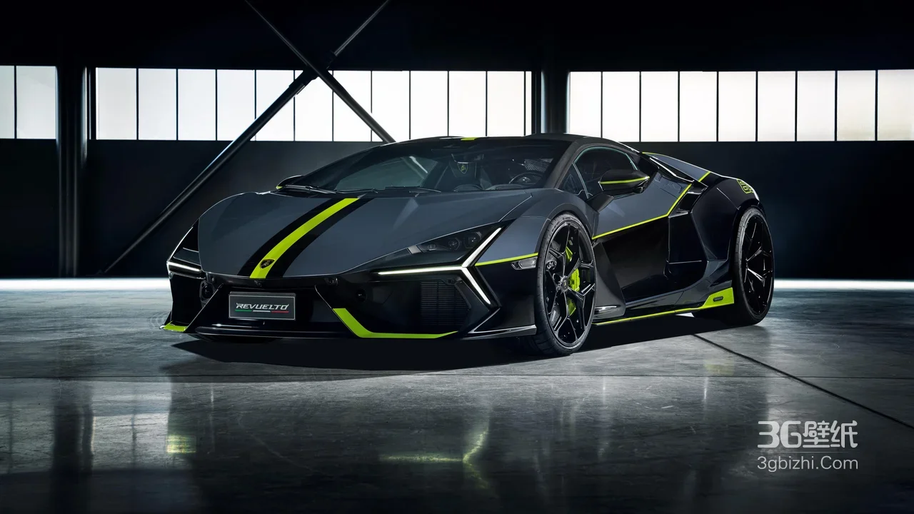 兰博基尼Revuelto·暗黑科技风 超跑高质感宽屏壁纸1
