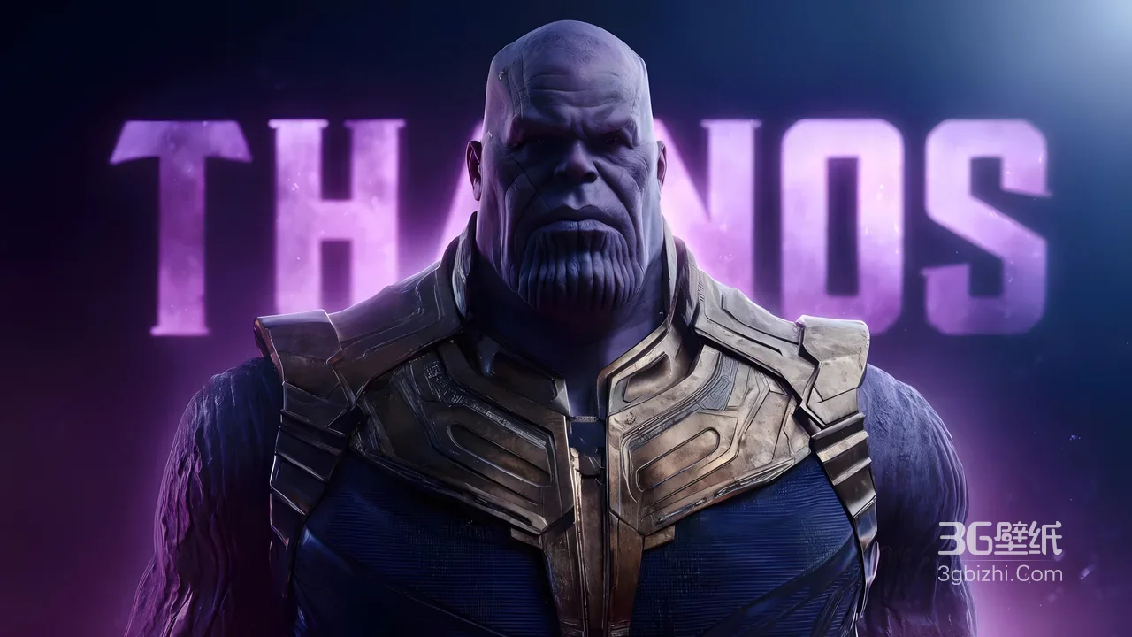 灭霸·战甲威严 漫威影视暗黑风宽屏影视壁纸1