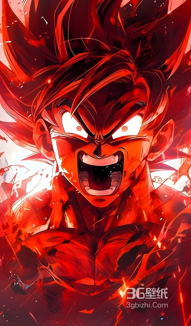 孙悟空·界王拳爆发 热血动漫龙珠手机高清壁纸1