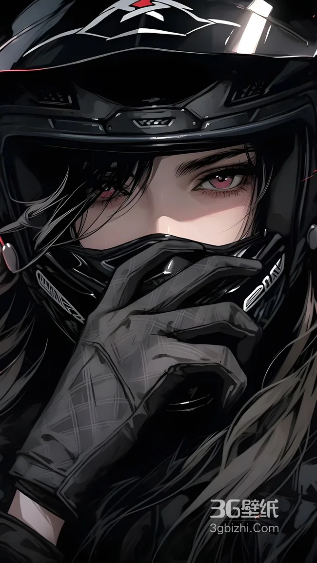 机车风少女·暗黑写实二次元 高人气机车主题壁纸1