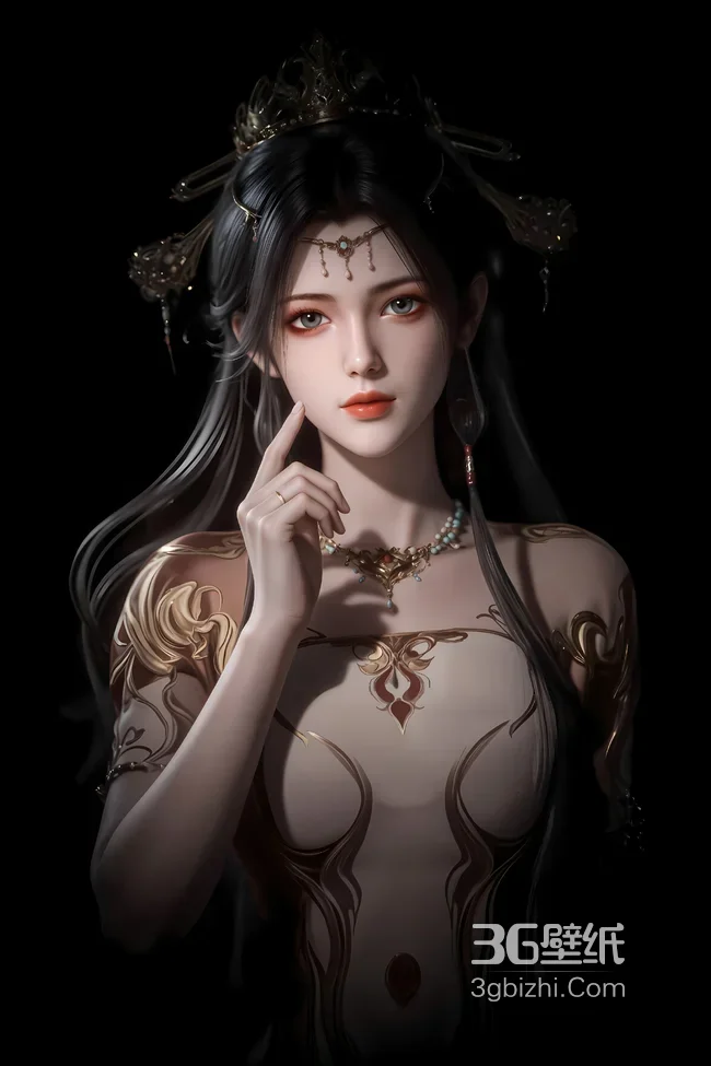 古风华丽美人·七公主肥七·灵毓秀·国风写实国漫风手机壁纸高人气款1