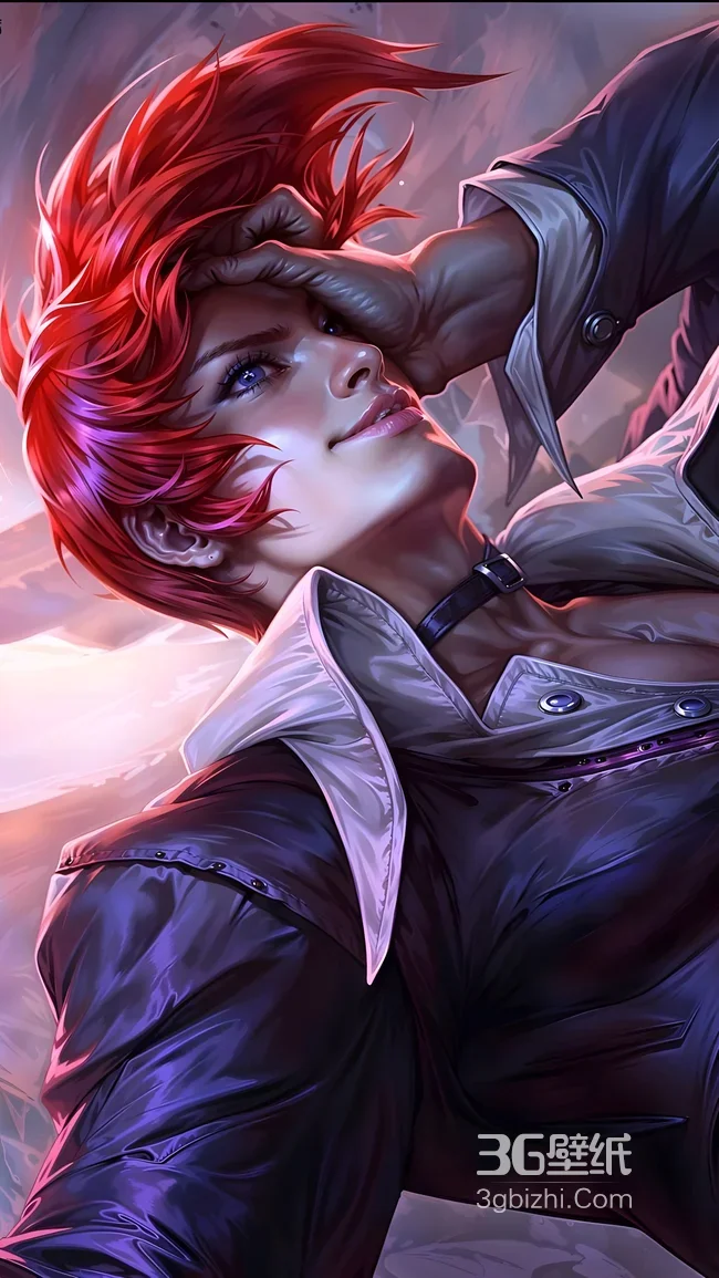 八神庵·红发飞扬 写实唯美风 拳皇游戏角色手机壁纸1