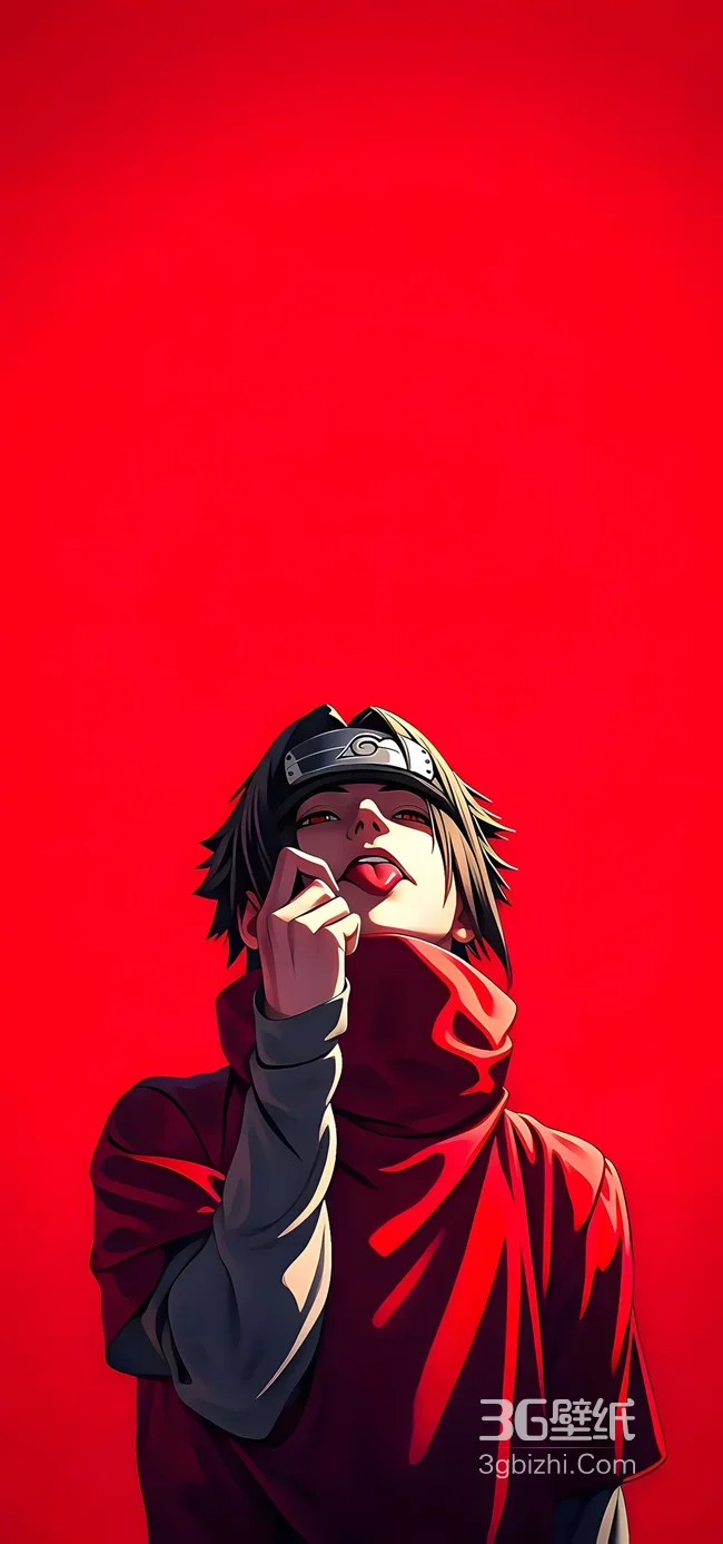 宇智波鼬·搞怪吐舌 日漫火影忍者风格 高人气壁纸1