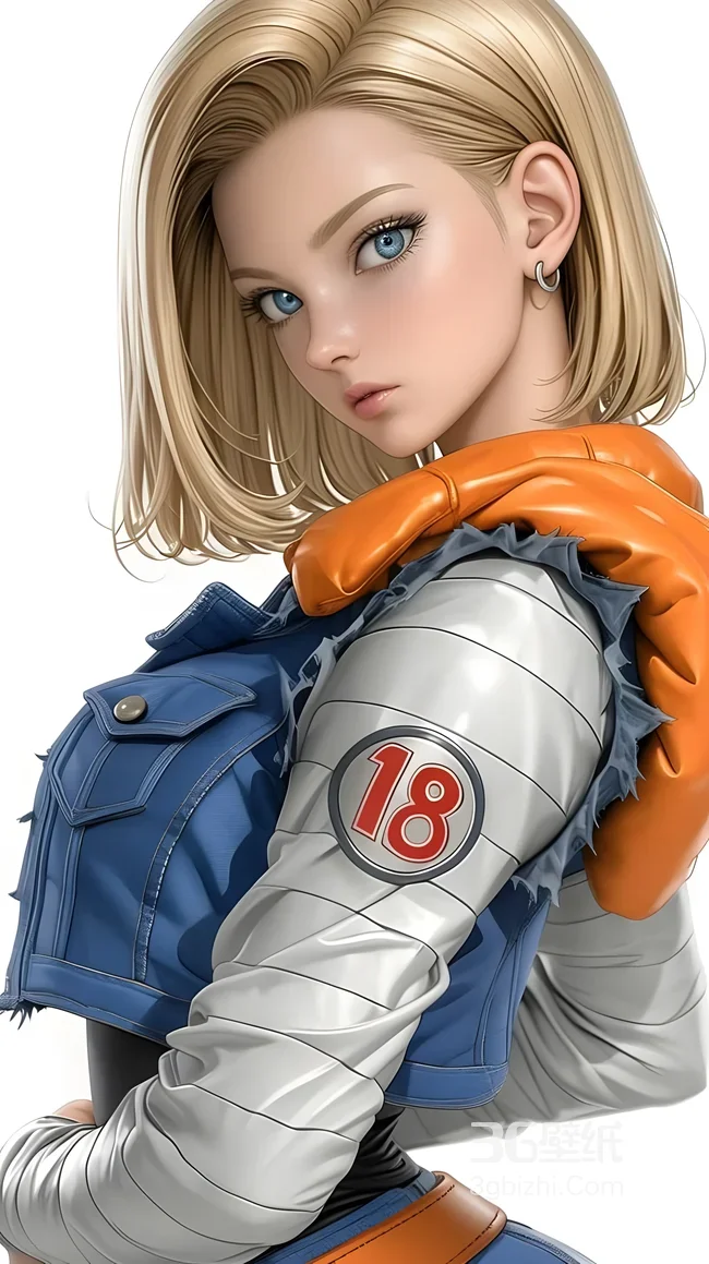 人造人18号·写实风 龙珠动漫经典角色高人气壁纸1