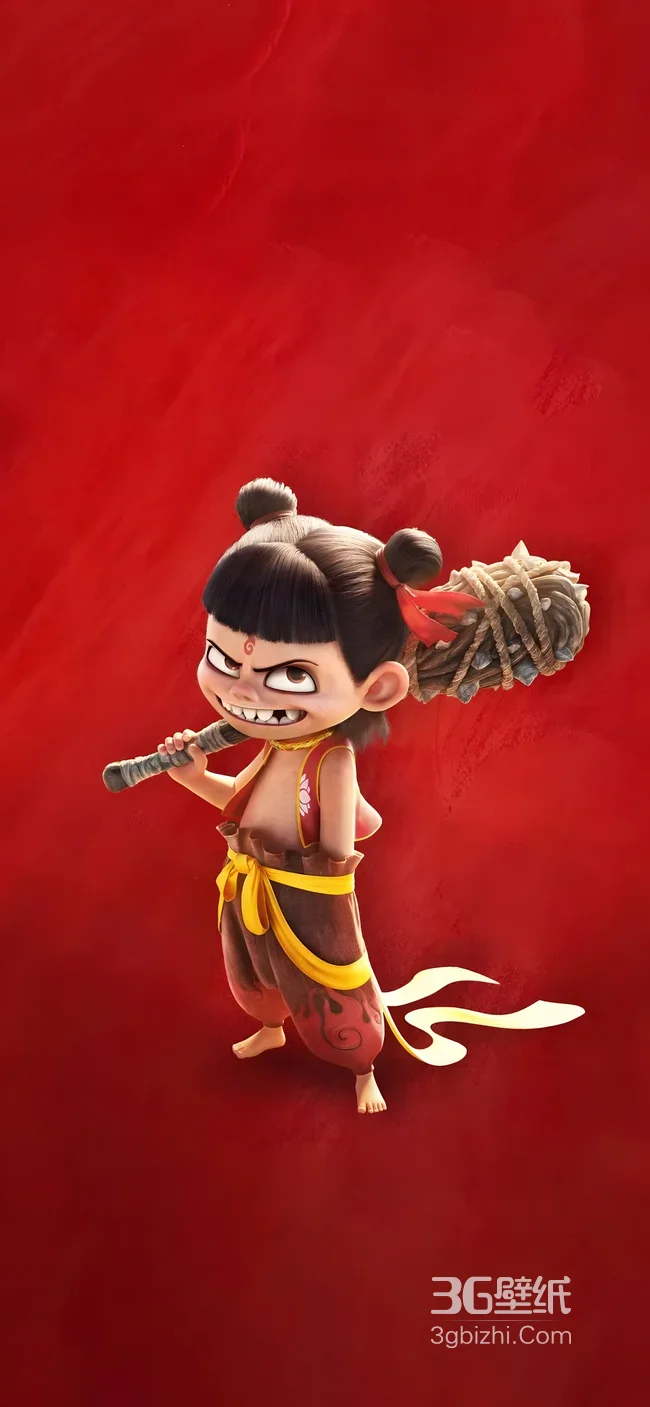 哪吒·凶萌持械 国漫《哪吒之魔童降世》热血壁纸1