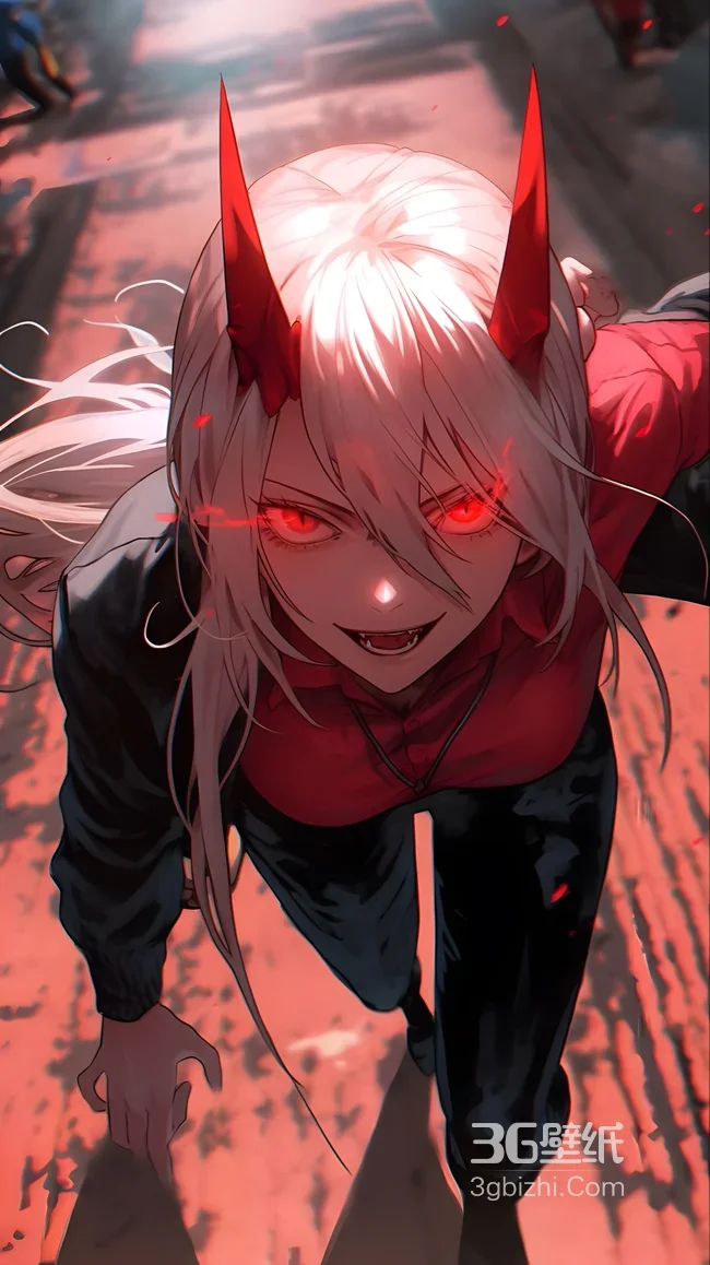 帕瓦·血魔觉醒 暗黑风《电锯人》高燃手机壁纸1