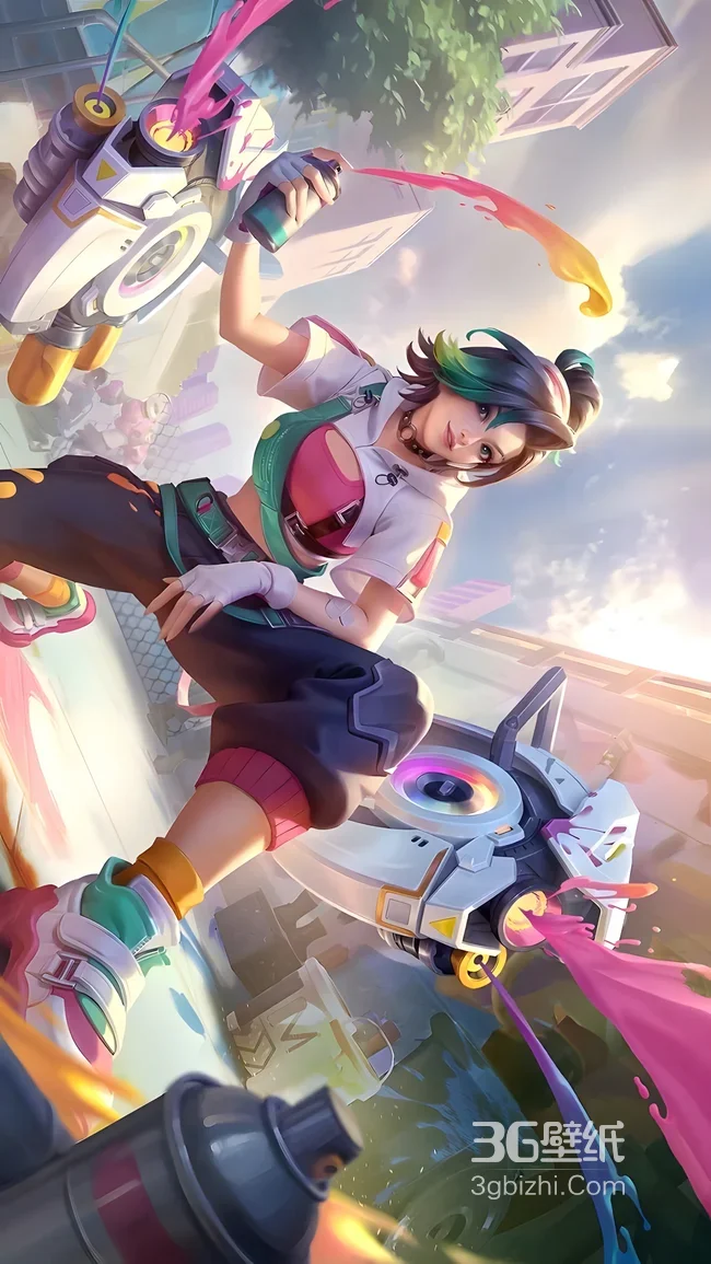 潮酷涂鸦少女·活力创作风 游戏插画 热门游戏壁纸1