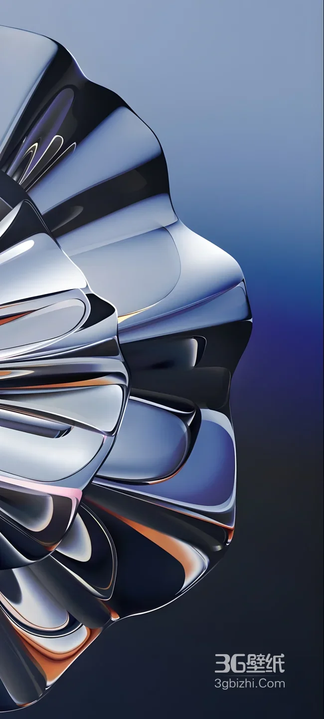 金属流体抽象艺术·科技未来风 热门手机壁纸1