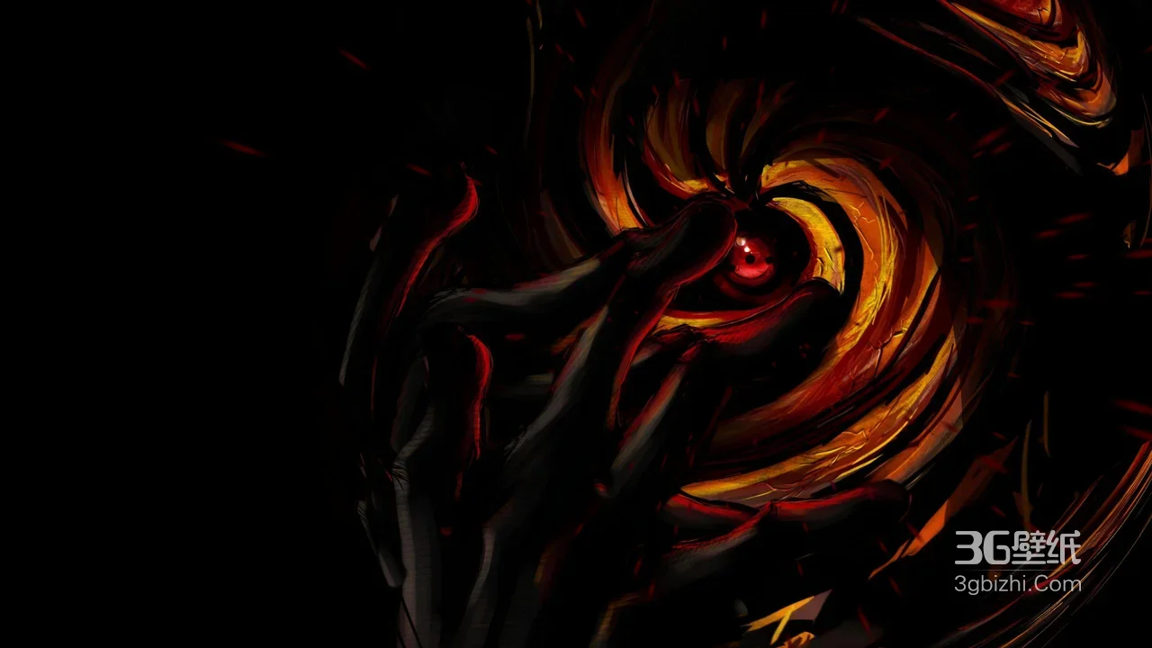 暗黑魔手·红瞳漩涡 暗黑奇幻宽屏电脑壁纸1