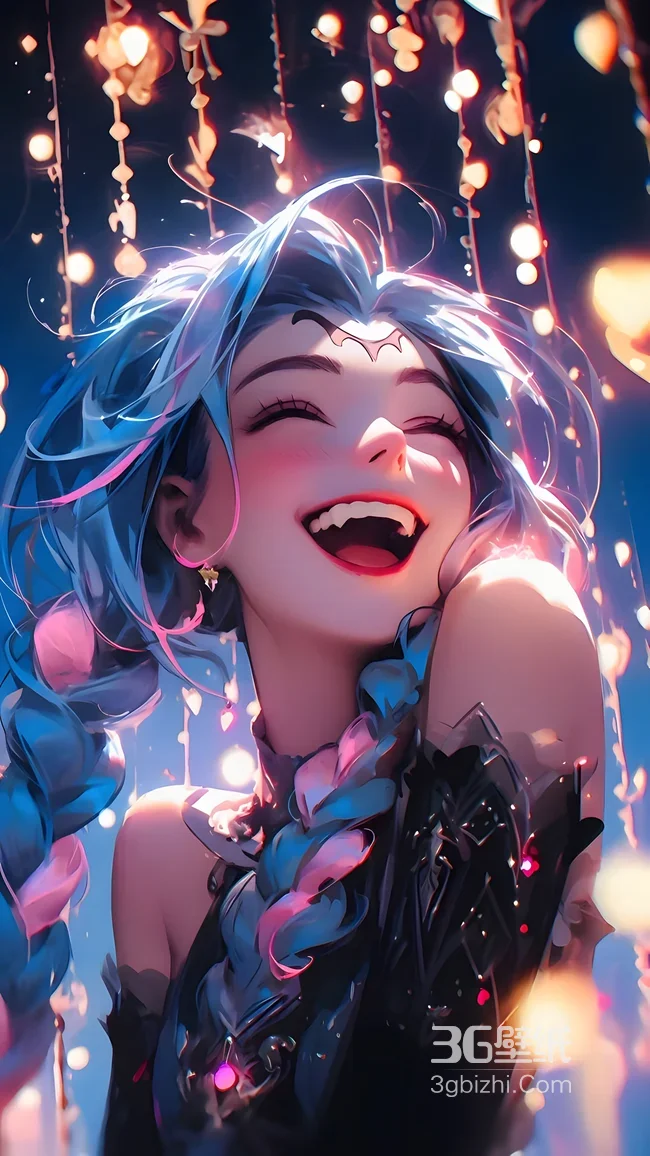 金克丝·绚烂笑靥 二次元梦幻风 英雄联盟高人气壁纸1