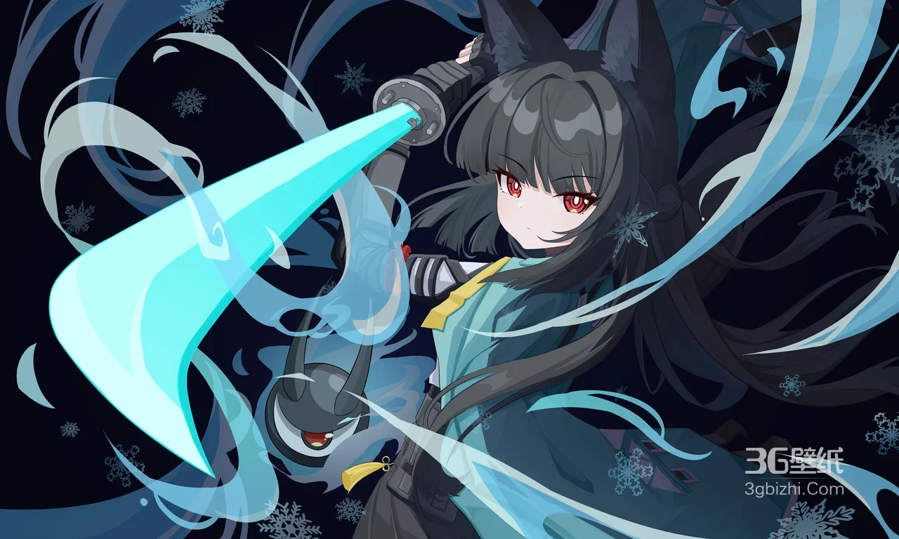 崖心·冰刃霜华 明日方舟二次元奇幻电脑壁纸1