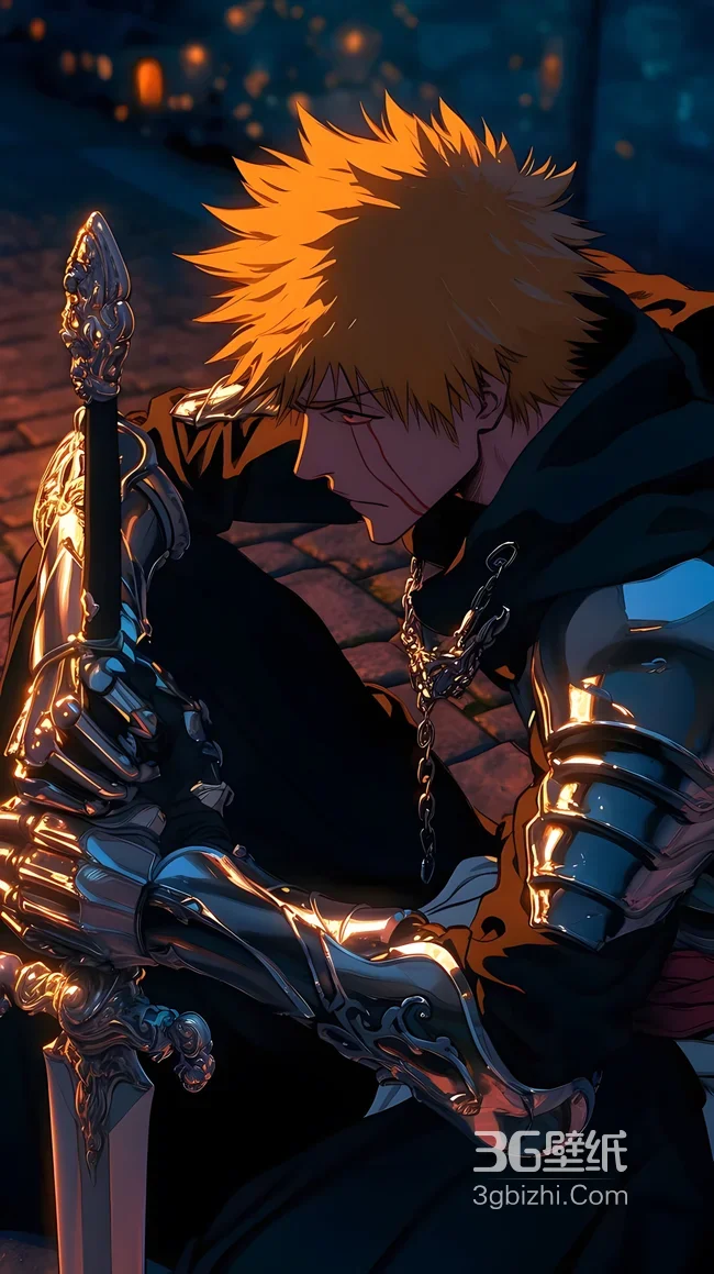 黑崎一护·铠甲伤痕 暗黑《死神》热血日漫壁纸（高人气角色壁纸）1