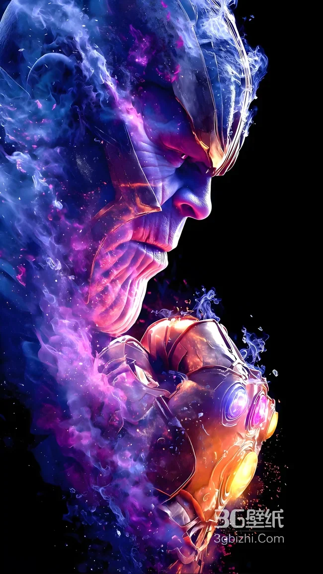 灭霸·无限手套能量迸发 炫彩科幻风 漫威影视高燃壁纸1