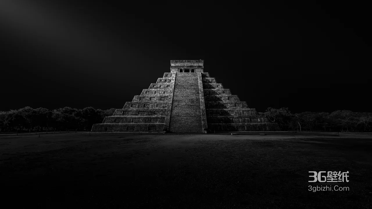 奇琴伊察金字塔·暗黑写实风 神秘古文明遗址电脑壁纸1