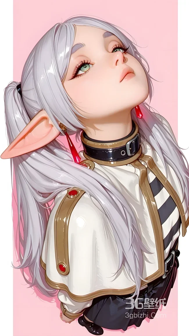 银发精灵耳少女·二次元唯美风 原创二次元手机壁纸1