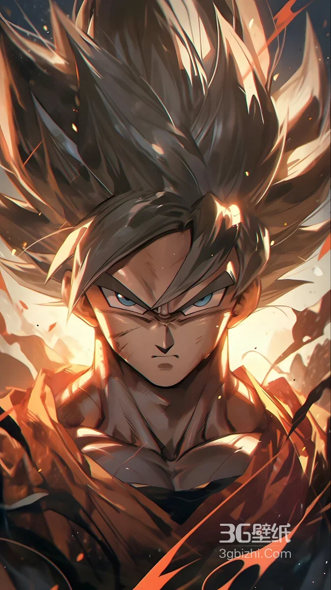 孙悟空·超赛气场 写实燃系风（龙珠）热血动漫人物壁纸1