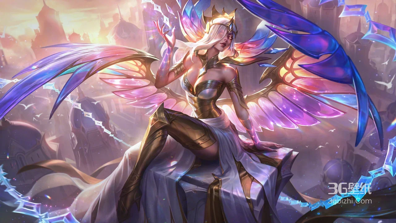 正义天使·凯尔·流光羽翼·英雄联盟唯美游戏角色高清壁纸1