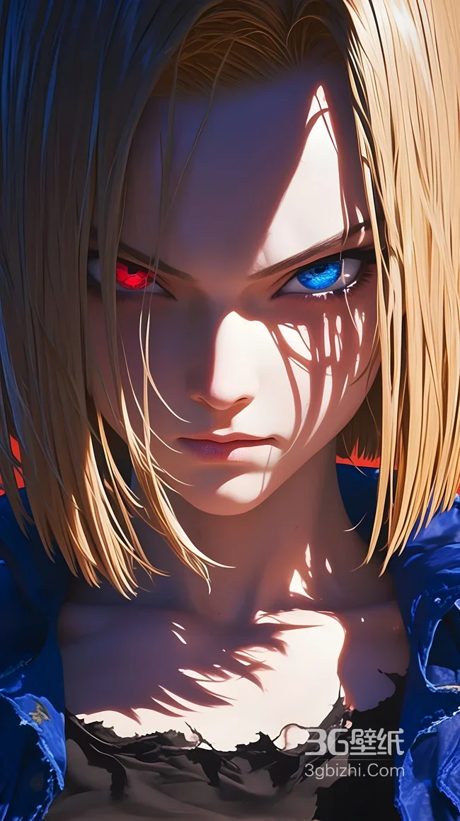 人造人18号·异色瞳写实风 龙珠动漫超酷角色壁纸1