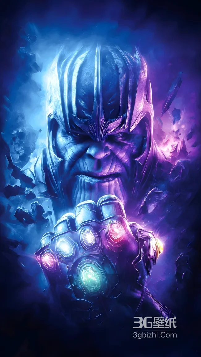 灭霸·无限手套闪耀 科幻暗黑风漫威影视壁纸1