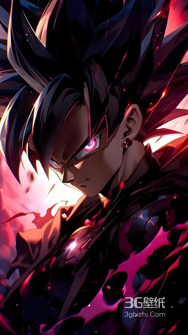 黑悟空·暗黑气焰 龙珠赤黑风手机壁纸1